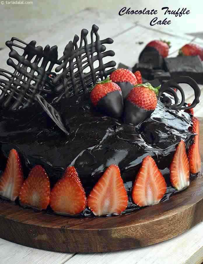 Chefstoppe || Chocolate Truffle Cake, Cake Recipe, Eggless Chocolate Dessert